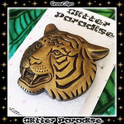 Brooch: Carved Tiger