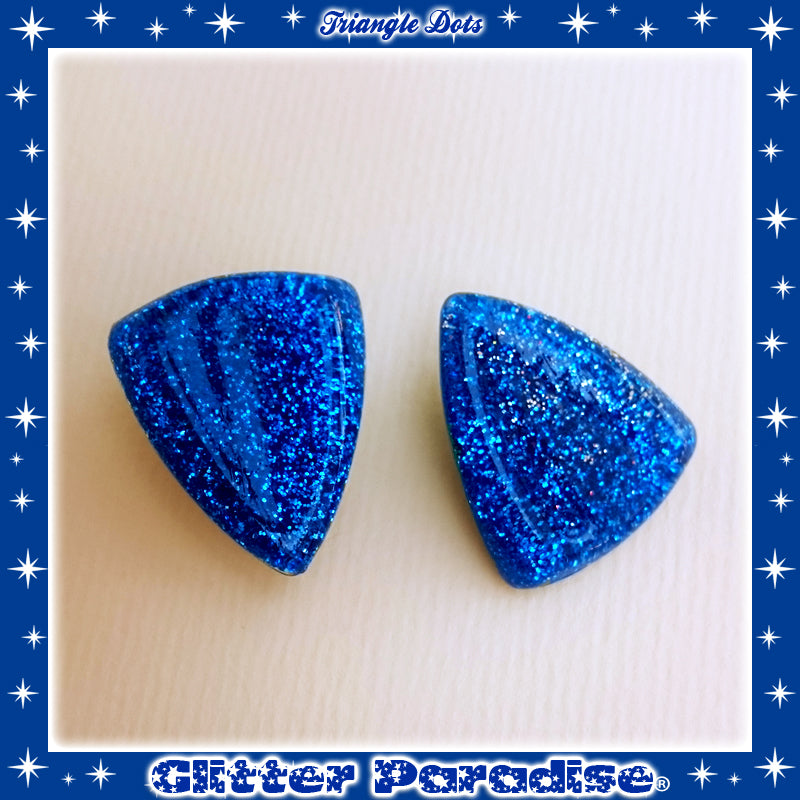 Earrings: Confetti Lucite Deco Triangle Dust
