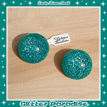 Earrings: Confetti Lucite Dômes Small